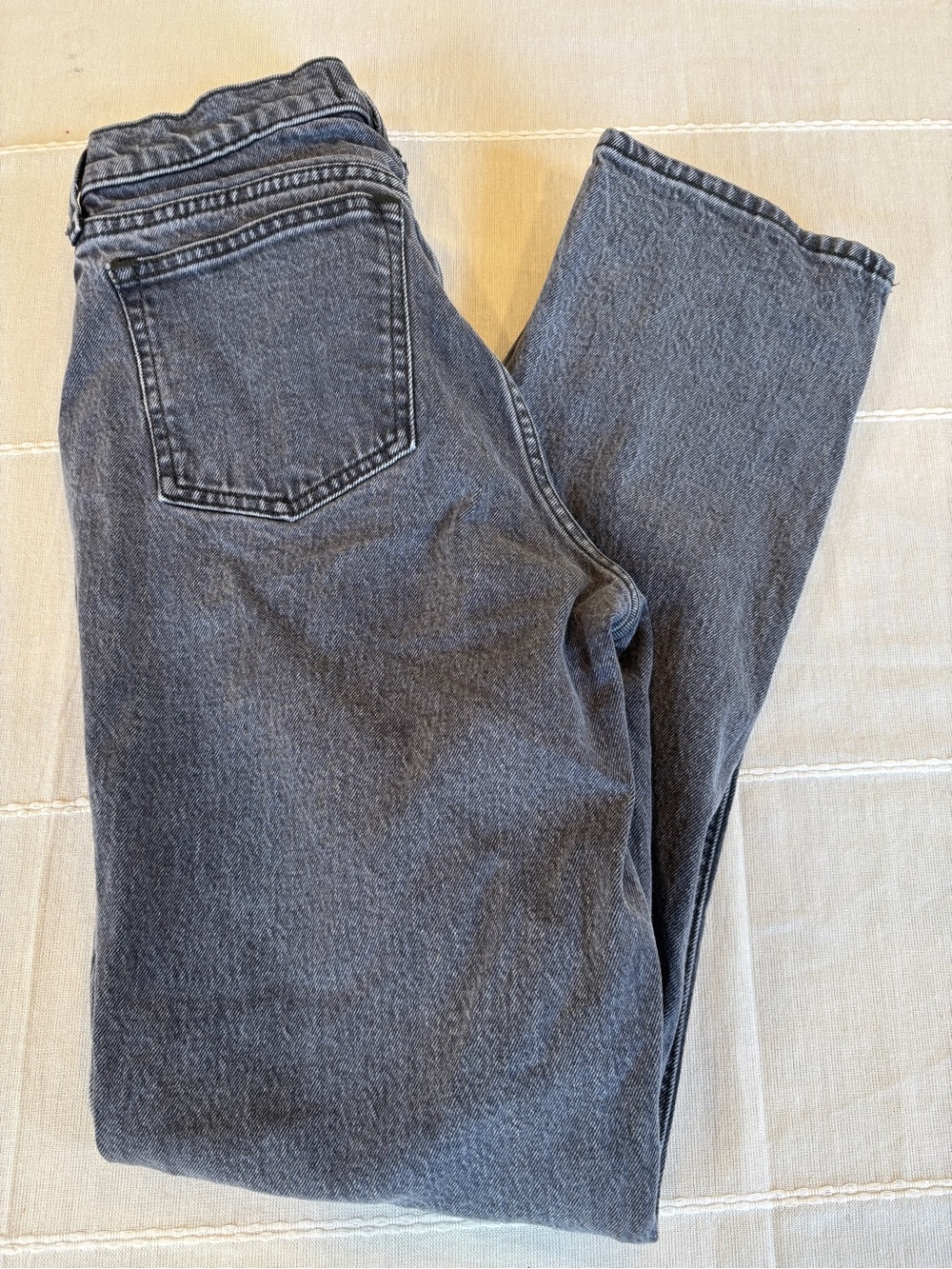 Abercrombie & Fitch Curve Love 90s Straight Jeans Women’s 26R Gray Wash mid rise - Picture 8 of 9